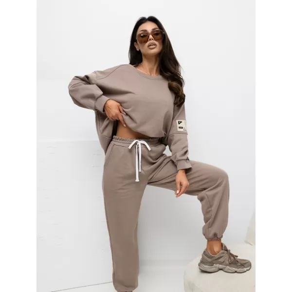  Dámský komplet RUE PARIS RV-KMPL-A1279.85 DARK BEIGE 