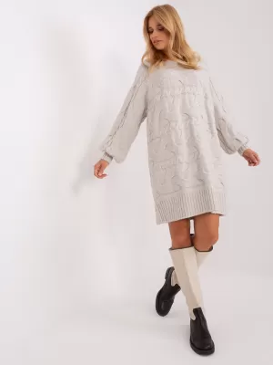 Dámský svetr WOOL FASHION ITALIA AT-SW-2367.76P LIGHT BEIGE