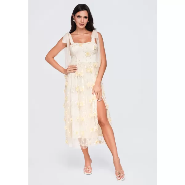  Dámské šaty LARICA LA-OM-DLR427 CREAM 