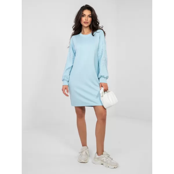  Dámské šaty RUE PARIS RV-SK-A1064.09 LIGHT BLUE 