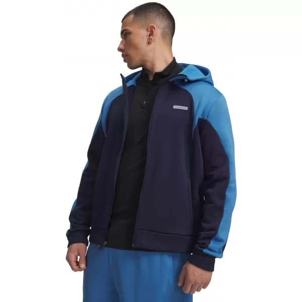  Pánská mikina UNDER ARMOUR UA ARMOUR FLC WINTER FZ 6014882-410 MODRÁ 
