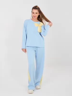 Dámská tepláková souprava RUE PARIS IT-KMPL-22220.25 LIGHT BLUE