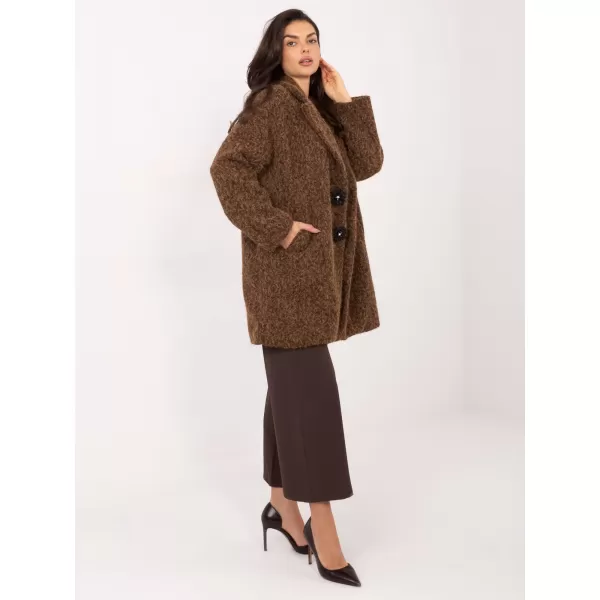  Dámský kabát FACTORY PRICE IT-PL-96965.19 BROWN 