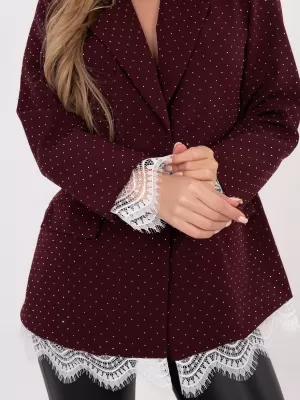 Dámská bunda ITALY MODA IT-MA-FL9916-2.12P BURGUNDY