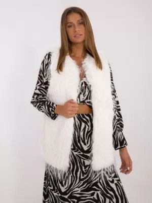 Dámská vesta WOOL FASHION ITALIA AT-KZ-2349-1.80 ECRU