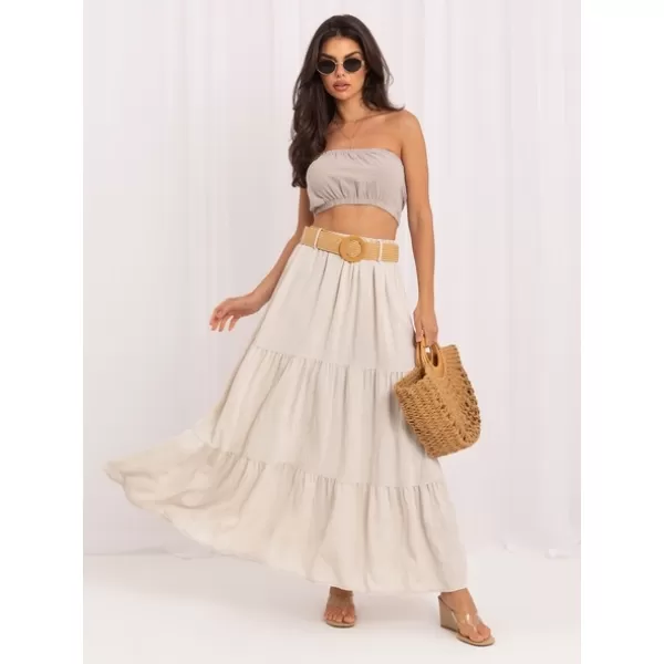  Dámská sukně ITALY MODA MO-SD-25013.48 LIGHT BEIGE 