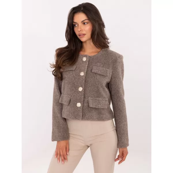  Dámská bunda RUE PARIS IT-KR-FL9586.64 DARK BEIGE 