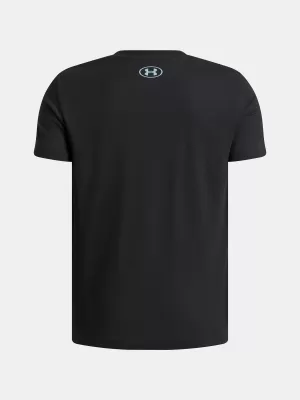 Chlapecké triko UNDER ARMOUR B LOGO WM COLLAGE SS 6009271-001 ČERNÁ