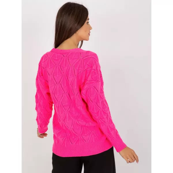  Dámský svetr RUE PARIS LC-SW-8035.06X FLUO PINK 