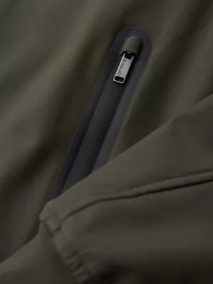 Pánská bunda s kapucí OMBRE OM-JANP-0233 DARK OLIVE