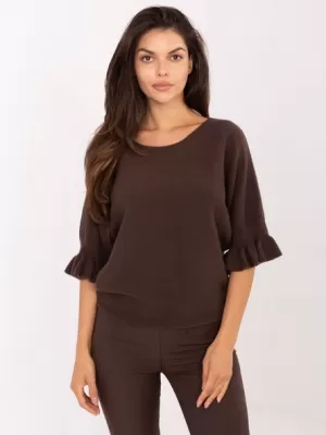 Dámský svetr ITALY MODA IT-SW-99244.65 DARK BROWN