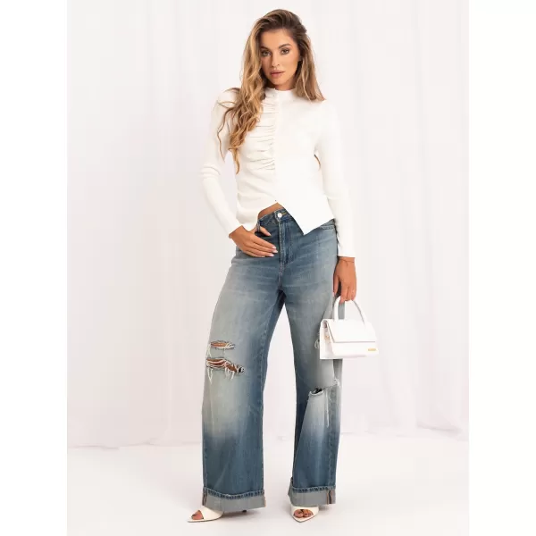  Dámský svetr ITALY MODA IR-SW-57817.17 ECRU 