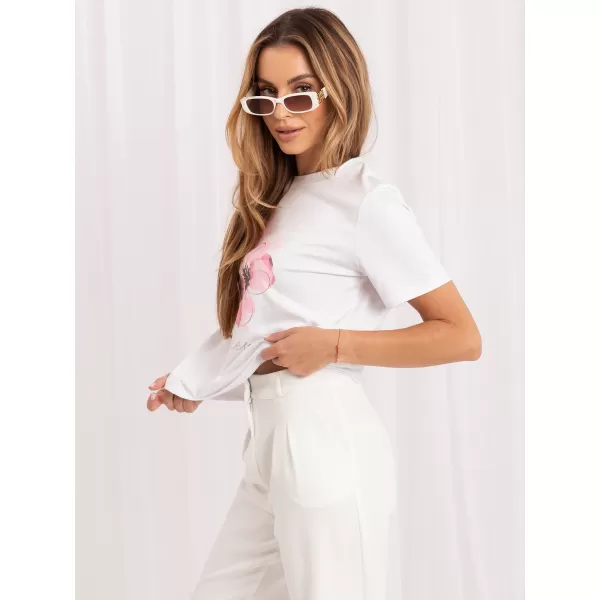  Dámské tričko RUE PARIS RV-TS-A1521.86 WHITE 
