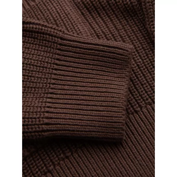  Pánský kardigan OMBRE OM-SWCD-0200 BROWN 
