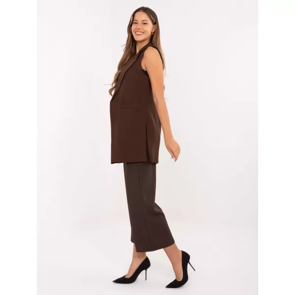  Dámská vesta RUE PARIS IT-KZ-FL5069.84 BROWN 