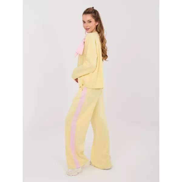  Dámská tepláková souprava RUE PARIS IT-KMPL-22220.69 BRIGHT YELLOW 