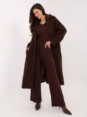 Dámské kalhoty FACTORY PRICE SM-SP-A1572.16 DARK BROWN