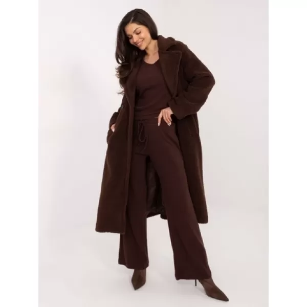  Dámské kalhoty FACTORY PRICE SM-SP-A1572.16 DARK BROWN 
