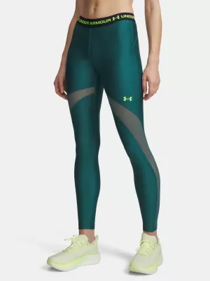 Dámské legíny UNDER ARMOUR HEATGEAR MESH LEGGING 6010009-338 ZELENÁ