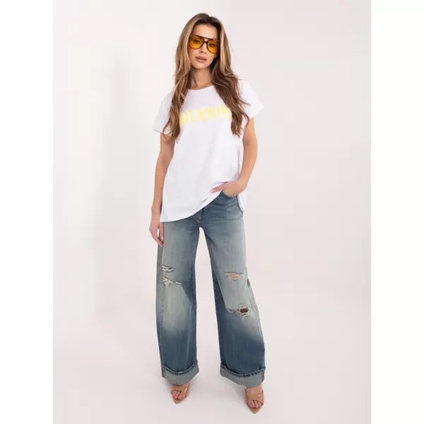  Dámské tričko RELEVANCE RV-TS-A1206.84 WHITE-YELLOW 