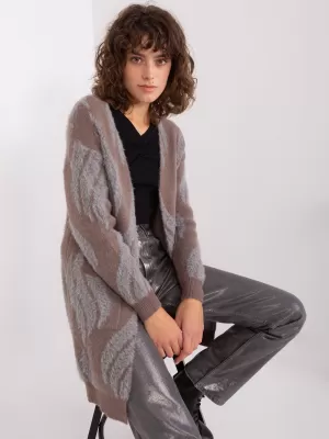 Dámský svetr WOOL FASHION ITALIA AT-SW-234501.00P DARK BROWN