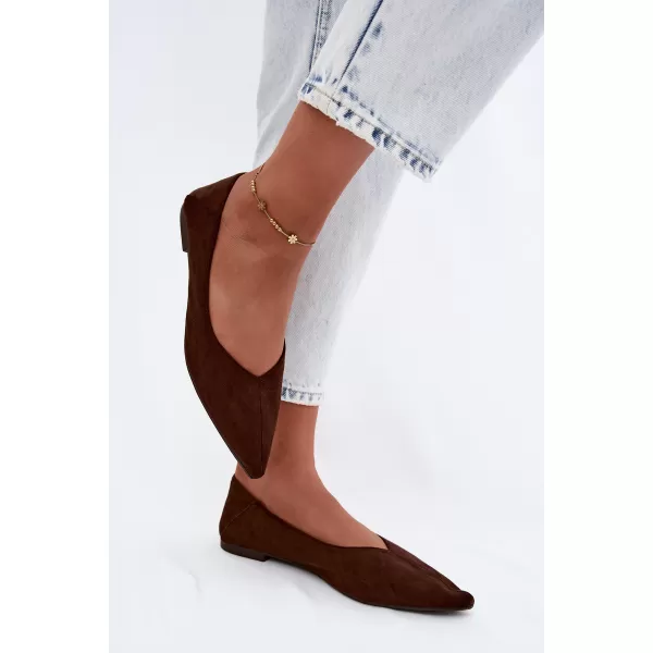  Dámské baleríny BOTO JH597 BROWN 
