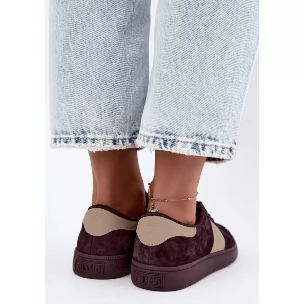  Dámské tenisky BIG STAR SHOES UU274438 BROWN/BEIGE SHADOWS 