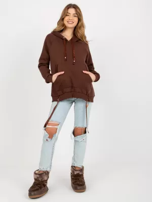 Dámská mikina OCH BELLA TW-BL-BL-1003.95P DARK BROWN