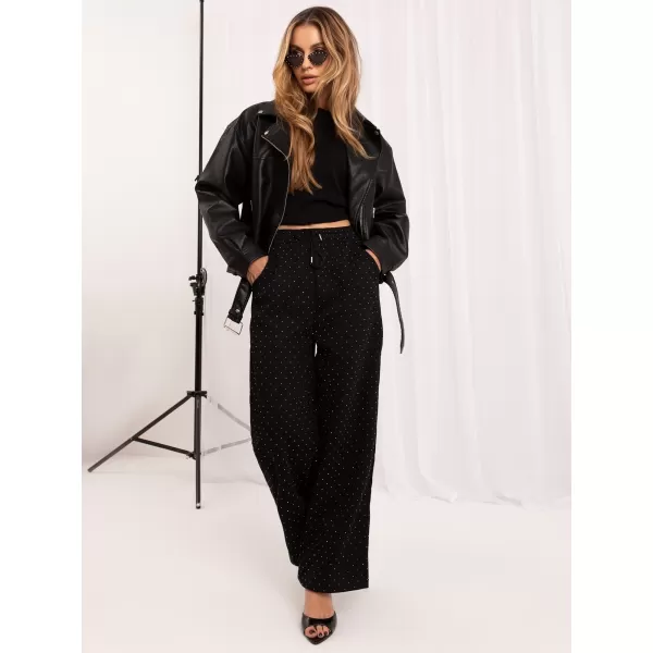  Dámské tepláky ITALY MODA IR-SP-YV5504.66 BLACK 