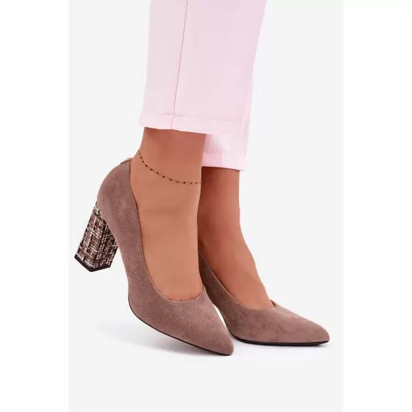  Dámské lodičky SERGIO LEONE PB216 LIGHT BROWN 