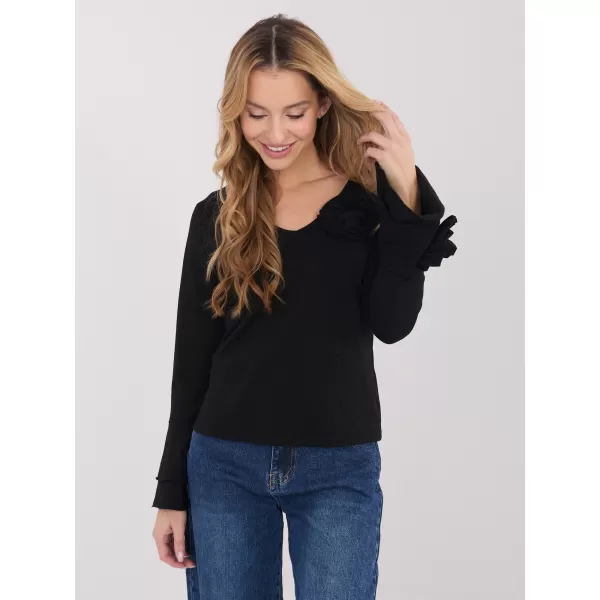  Dámská halenka ITALY MODA IT-BZ-22139.55 BLACK 