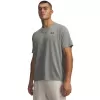 Pánské triko UNDER ARMOUR TECH TEXTURED SS 1382796-710 ZELENÁ