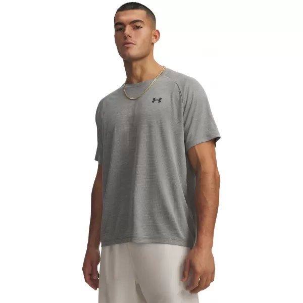  Pánské triko UNDER ARMOUR TECH TEXTURED SS 1382796-710 ZELENÁ 