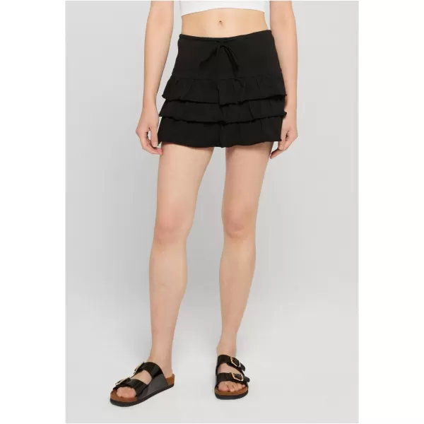  Dámská sukně URBAN CLASSICS TB7506-00007 BLACK 