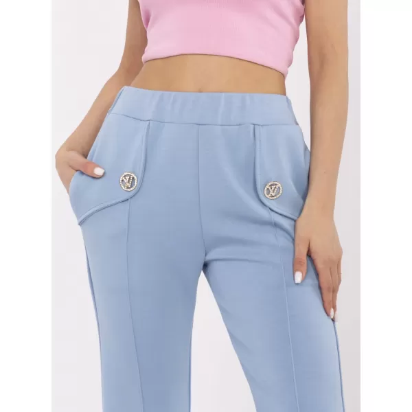  Dámské kalhoty ITALY MODA DHJ-SP-20518.12 BLUE 