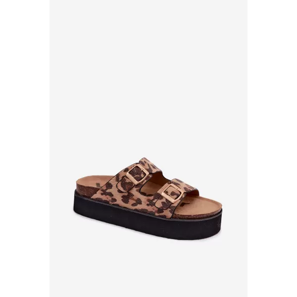  Dámské pantofle WRANGLER 20261072.92A BROWN/BEIGE 