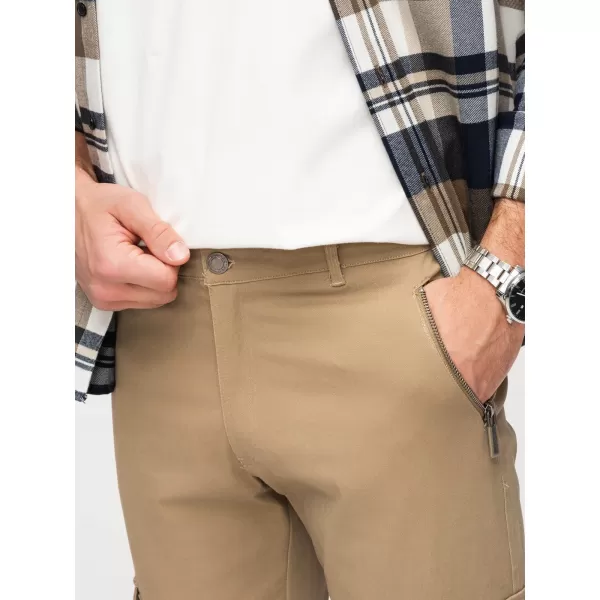  Pánské kalhoty OMBRE P1517 KHAKI 