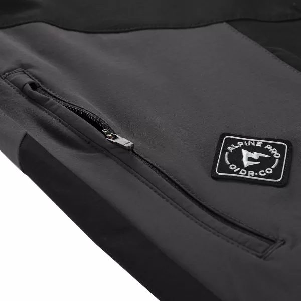  Pánské softshellové kalhoty ALPINE PRO AKAN 3 BLACK 