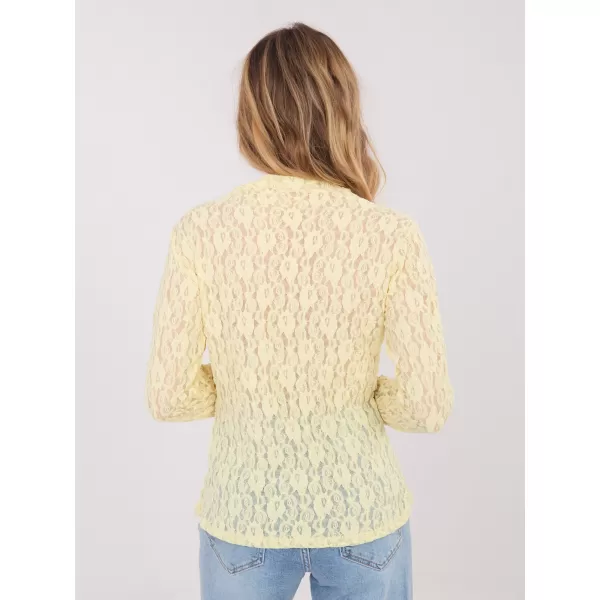  Dámská halenka ITALY MODA IT-BZ-9962.98 BRIGHT YELLOW 