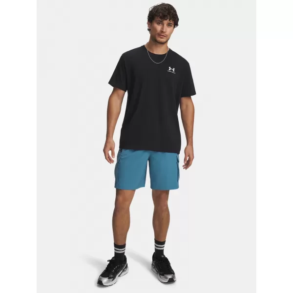  Pánské kraťasy UNDER ARMOUR VIBE WOVEN CARGO SHORT 1386560-466 MODRÁ 