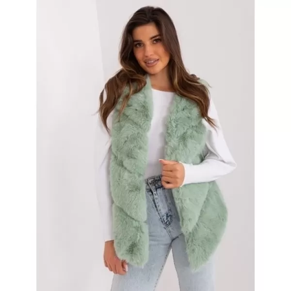  Dámská vesta WOOL FASHION ITALIA AT-KZ-2349.00P PISTACHIO 