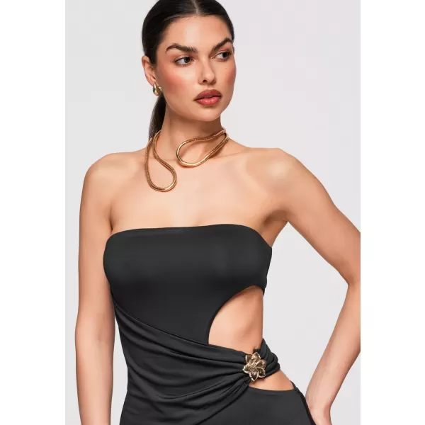  Dámské šaty LARICA LA-OM-DLR316 BLACK 