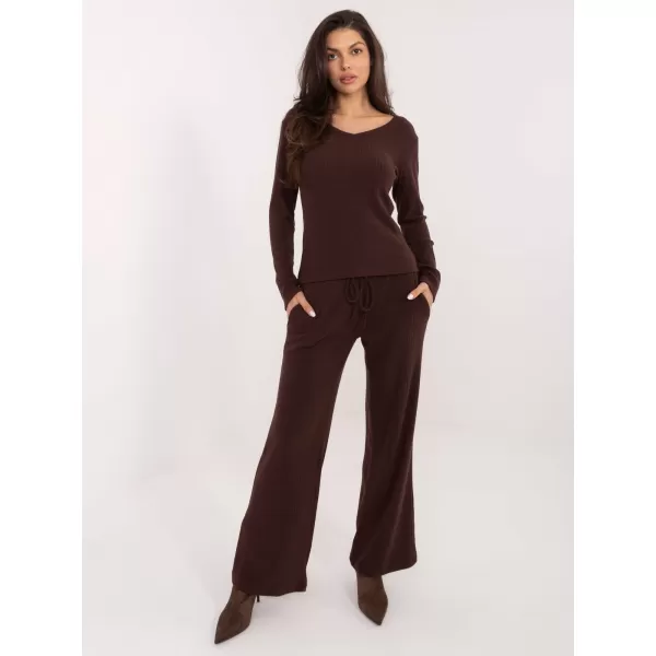  Dámské kalhoty FACTORY PRICE SM-SP-A1572.16 DARK BROWN 