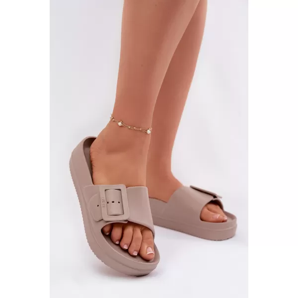  Dámské pantofle BIG STAR SHOES TT274A079 BEIGE 