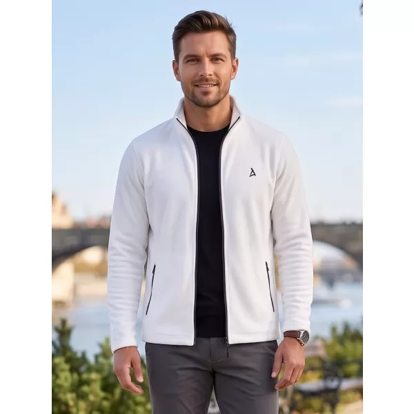  Pánská fleece mikina ALTISPORT ALM002852 BÍLÁ 
