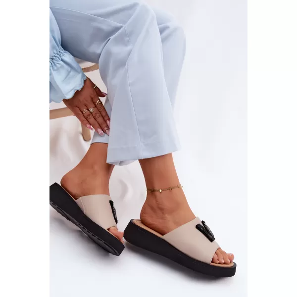  Dámské pantofle VINCEZA 66950 BEIGE 