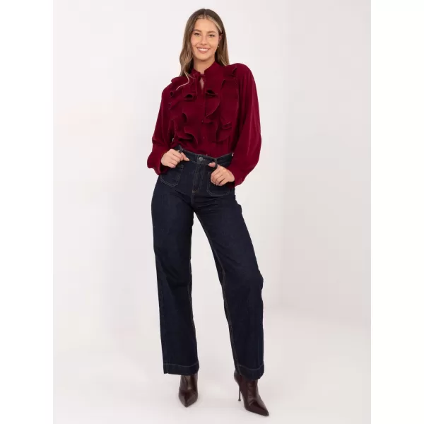  Dámská košile FACTORY PRICE IT-KS-29033.87 BURGUNDY 