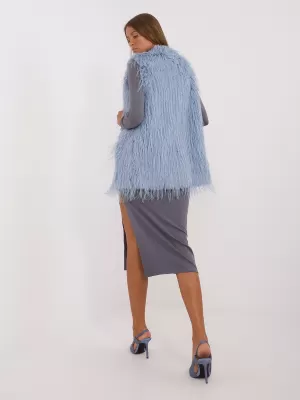 Dámská vesta WOOL FASHION ITALIA AT-KZ-2349-1.31P GRAY-BLUE
