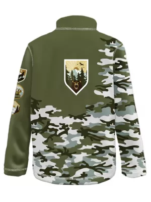 Dětská fleecová mikina WAMU MASKÁČ KHAKI