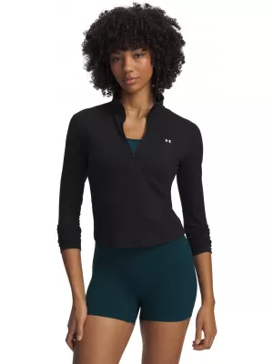 Dámské triko UNDER ARMOUR MOTION 1/2 ZIP 6013775-008 ČERNÁ